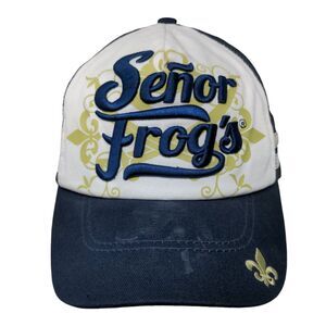 Senor Frog's Snapback Mesh Back Trucker Hat Blue One Size St. Thomas